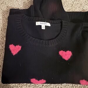 Splendid Adeline Heart Sweater
